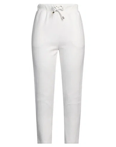 Elisabetta Franchi Woman Pants White Size 8 Cotton, Polyamide