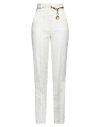 Elisabetta Franchi Woman Pants White Size 8 Cotton, Polyamide, Elastane In White