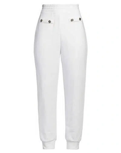 Elisabetta Franchi Woman Pants White Size 8 Cotton, Polyester
