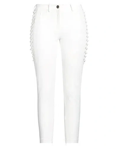Elisabetta Franchi Woman Pants White Size 8 Polyamide, Elastane In White