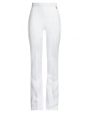 Elisabetta Franchi Woman Pants White Size 8 Polyester, Elastane
