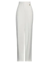 Elisabetta Franchi Woman Pants White Size 4 Polyester, Elastane