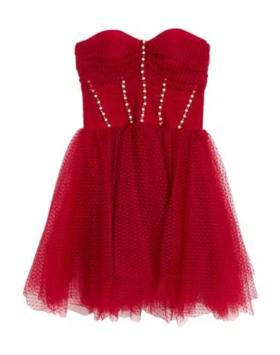 Elisabetta Franchi Woman Playsuit Red Size 6 Polyamide, Polyester, Elastane