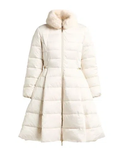 Elisabetta Franchi Woman Puffer Ivory Size 10 Polyester In White