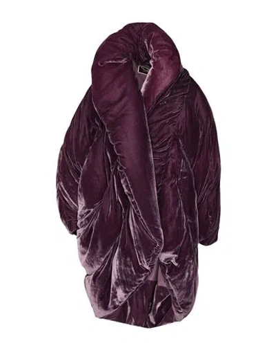 Elisabetta Franchi Woman Puffer Plum Size 4 Viscose, Polyamide In Purple