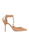 Elisabetta Franchi Woman Pumps Beige Size 11 Leather