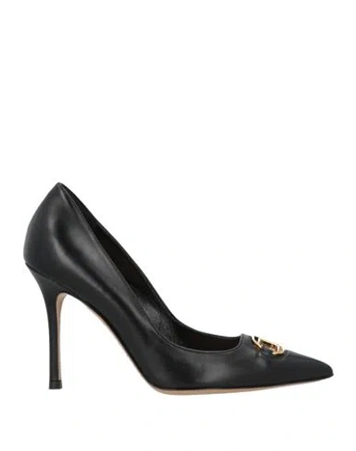 Elisabetta Franchi Woman Pumps Black Size 10 Leather