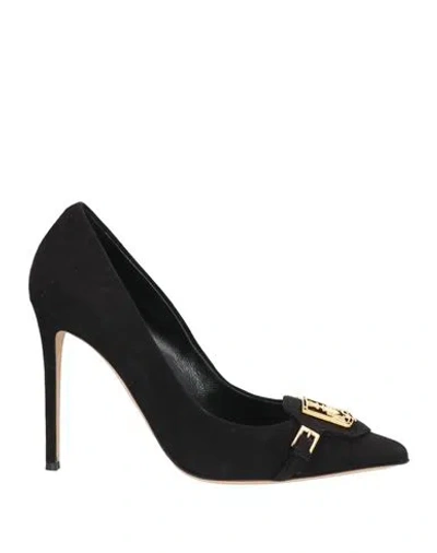 Elisabetta Franchi Woman Pumps Black Size 10 Leather