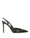 Elisabetta Franchi Woman Pumps Black Size 6 Leather