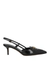 Elisabetta Franchi Woman Pumps Black Size 6 Leather