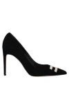 Elisabetta Franchi Woman Pumps Black Size 7 Soft Leather