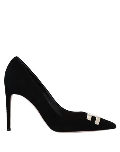 Elisabetta Franchi Woman Pumps Black Size 7 Soft Leather