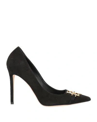 Elisabetta Franchi Woman Pumps Black Size 9 Leather