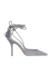 Elisabetta Franchi Woman Pumps Grey Size 10 Leather