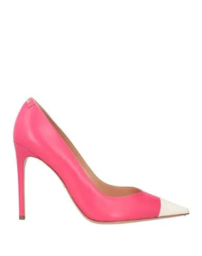 Elisabetta Franchi Woman Pumps Magenta Size 6 Soft Leather