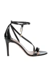 Elisabetta Franchi Woman Sandals Black Size 5 Soft Leather