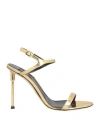 Elisabetta Franchi 105mm Étoile Sandals In Gold