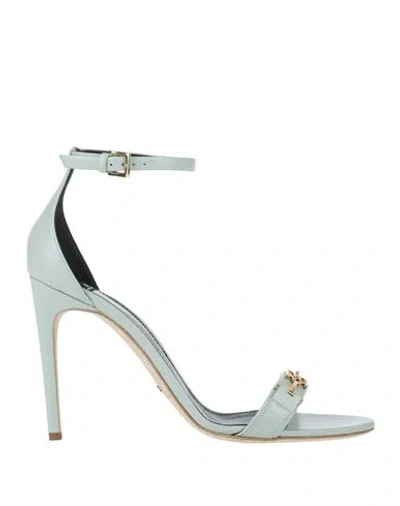 Elisabetta Franchi Woman Sandals Light Green Size 7.5 Leather