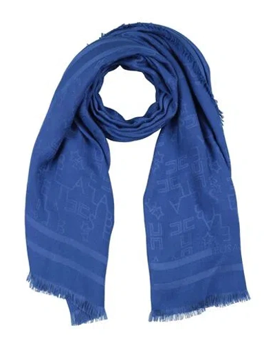 Elisabetta Franchi Woman Scarf Blue Size - Viscose, Modal