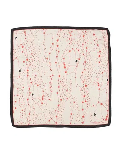 Elisabetta Franchi Woman Scarf Ivory Size - Silk In Multi