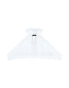 Elisabetta Franchi Woman Scarf White Size 4 Cotton, Silk, Polyamide In White