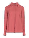 Elisabetta Franchi Woman Shirt Antique Rose Size 4 Viscose, Silk In Pink