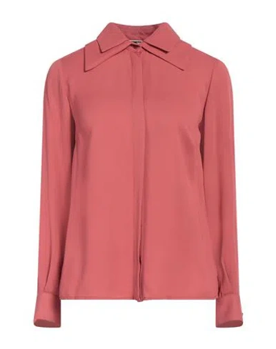 Elisabetta Franchi Woman Shirt Antique Rose Size 4 Viscose, Silk In Pink