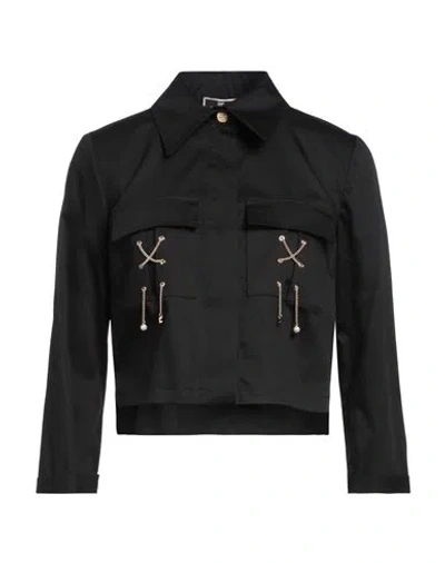 Elisabetta Franchi Woman Shirt Black Size 6 Cotton, Elastane