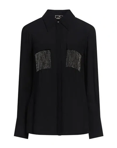 Elisabetta Franchi Woman Shirt Black Size 8 Viscose