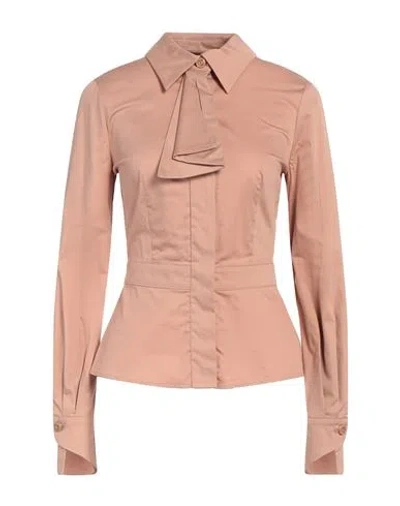 Elisabetta Franchi Woman Shirt Blush Size 4 Polyester, Elastane In Pink