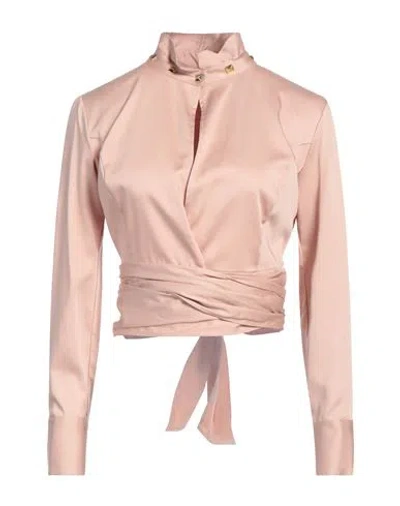 Elisabetta Franchi Woman Shirt Blush Size 6 Lycra, Elastane In Pink