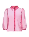 Elisabetta Franchi Woman Shirt Fuchsia Size 6 Polyester In Pink