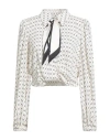 Elisabetta Franchi Woman Shirt Ivory Size 8 Viscose, Polyester