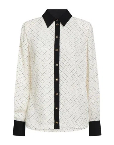 Elisabetta Franchi Woman Shirt Ivory Size 8 Viscose In White