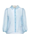 Elisabetta Franchi Woman Shirt Light Blue Size 6 Polyester