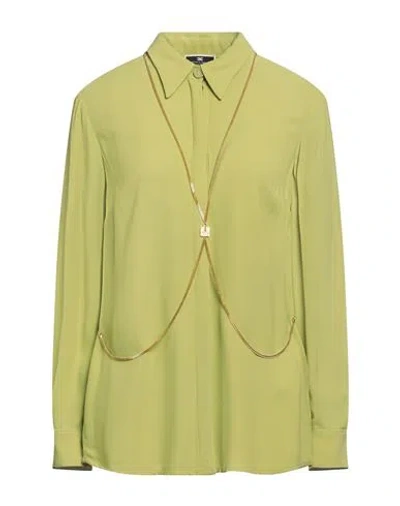 Elisabetta Franchi Woman Shirt Light Green Size 8 Viscose In Green