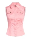 Elisabetta Franchi Woman Shirt Pink Size 6 Cotton, Elastane In Pink