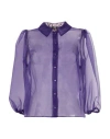 Elisabetta Franchi Woman Shirt Purple Size 8 Polyester