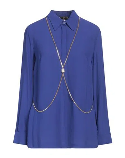 Elisabetta Franchi Woman Shirt Purple Size 8 Viscose