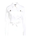 Elisabetta Franchi Woman Shirt White Size 10 Cotton, Elastane