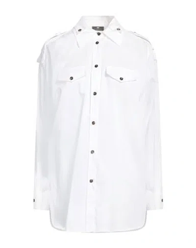 Elisabetta Franchi Woman Shirt White Size 4 Cotton