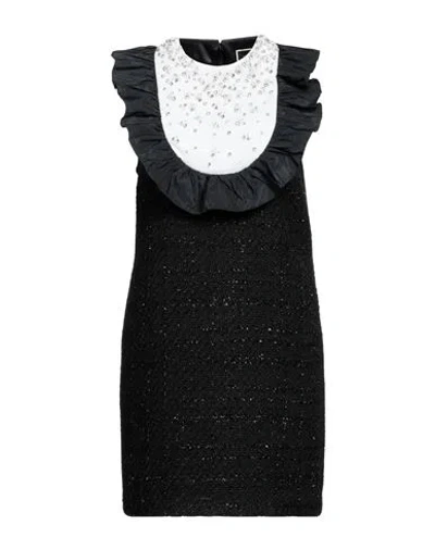 Elisabetta Franchi Woman Short Dress Black Size 6 Polyester