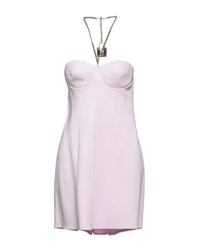 Elisabetta Franchi Woman Short Dress Lilac Size 8 Viscose, Elastane In Purple