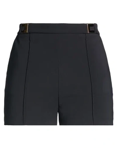 Elisabetta Franchi Woman Shorts & Bermuda Shorts Black Size 12 Polyester, Elastane