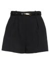 Elisabetta Franchi Woman Shorts & Bermuda Shorts Black Size 6 Polyester In Black