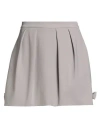 Elisabetta Franchi Woman Shorts & Bermuda Shorts Light Grey Size 2 Polyester, Elastane In Gray