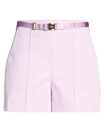 Elisabetta Franchi Woman Shorts & Bermuda Shorts Lilac Size 4 Polyester, Elastane In Purple