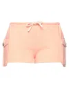 Elisabetta Franchi Woman Shorts & Bermuda Shorts Salmon Pink Size 8 Cotton In Pink