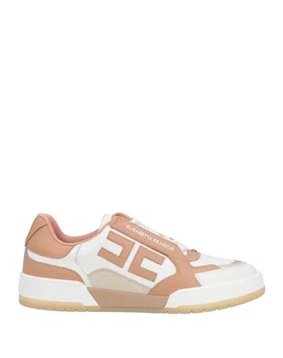 Elisabetta Franchi Woman Sneakers Blush Size 6 Leather