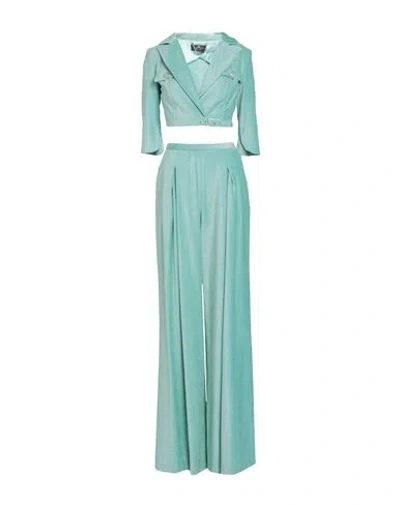 Elisabetta Franchi Woman Suit Light Green Size 4 Viscose, Cotton, Modal